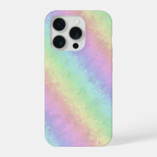 Blocks in Pastel Colours 3D Rainbow Art iPhone 15 Pro Case