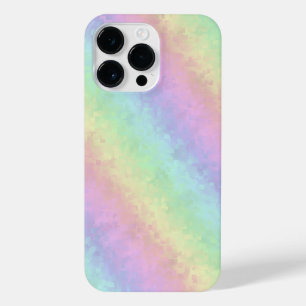 Blocks in Pastel Colours 3D Rainbow Art iPhone 14 Pro Max Case