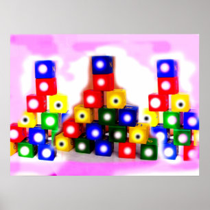 Blocks in the mist poster