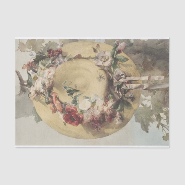 Bloemen (Flowers) by Pieter Van Loo Tissue Paper (Front)