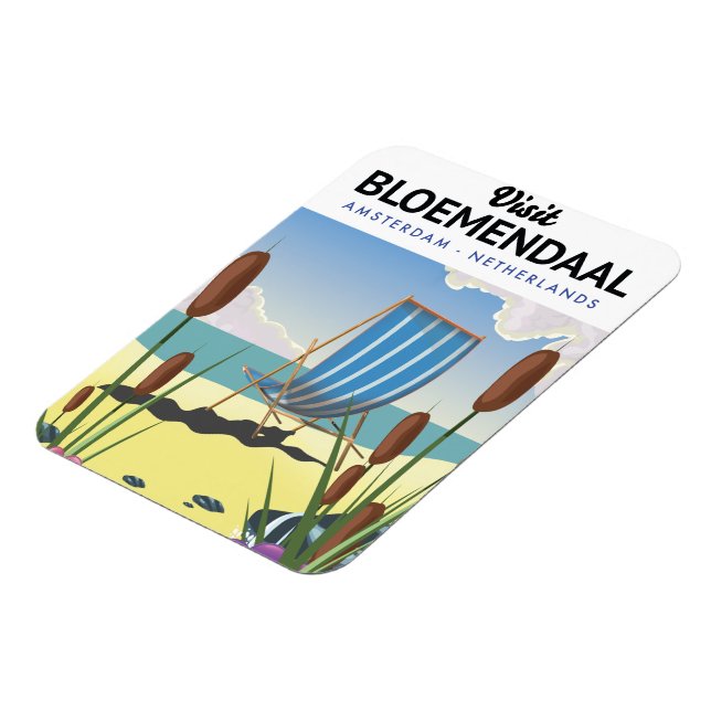 Bloemendaal Amsterdam Travel poster Magnet (Left Side)