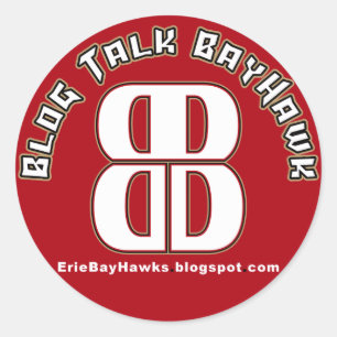 Blog Talk BayHawk Red Stickers