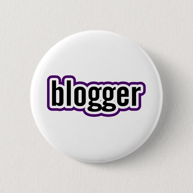 Blogger 6 Cm Round Badge (Front)