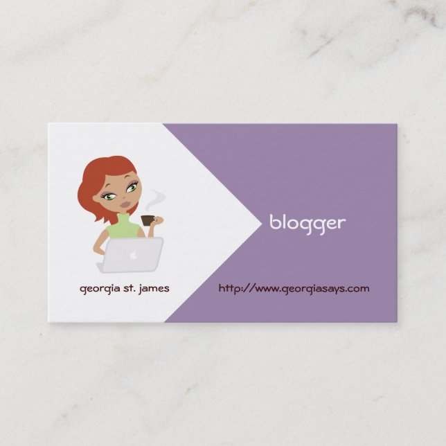 Blogger Business Cards (Front)