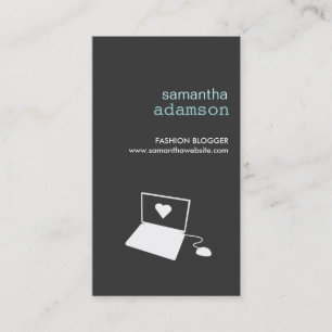 BLOGGER in GRAY Business Card