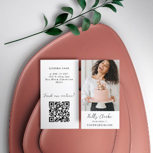 Blogger Influencer Content Creator Photo QR Code Business Card