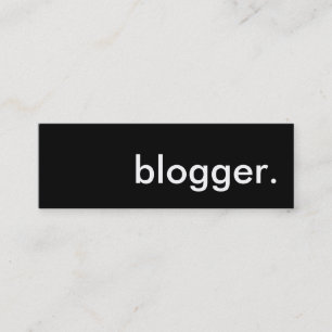 blogger. mini business card