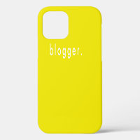 Blogger Vibrant Yellow Simple Modern Business