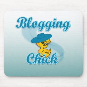 Blogging Chick #3 Mouse Pad