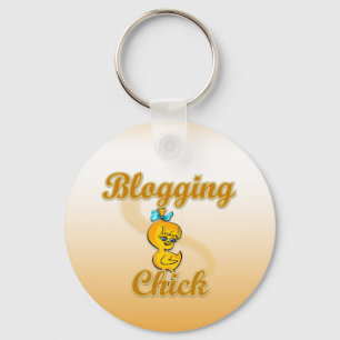 Blogging Chick Key Ring