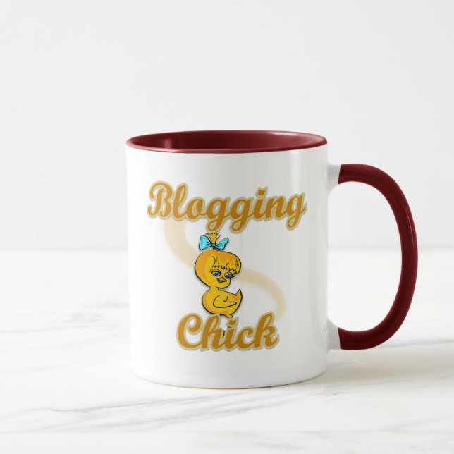 Blogging Chick Mug (Right)