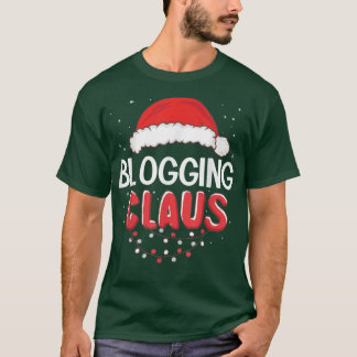 Blogging Santa Claus Christmas Matching Costume T- T-Shirt