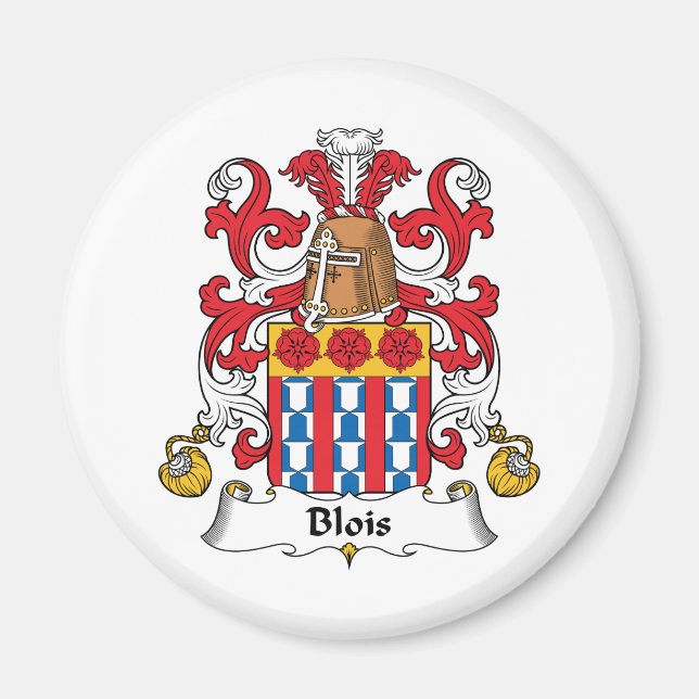 Blois Family Crest Magnet (Front)