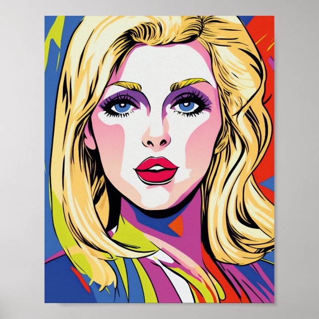 blond Lady - Pop Art Series Poster (Front)