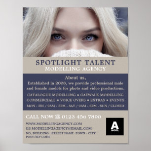 Blond Model, Modeling Agency, Model Agent Poster