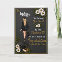 Blond Woman Master’s Degree Graduation
