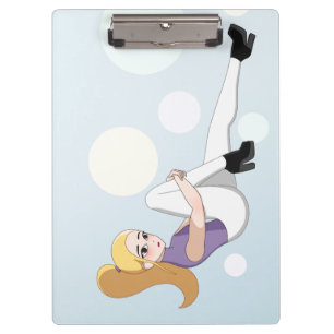 Blonde Anime Girl Clipboard