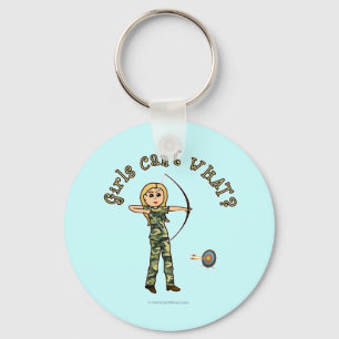 Blonde Archery in Camouflage Key Ring