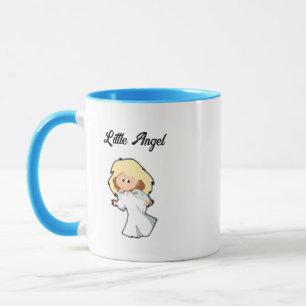 Blonde Baby Angel, Christmas Cartoon for Holidays Mug