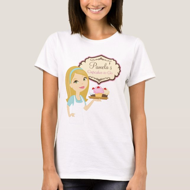Blonde Baker Cupcake D12 T-Shirt Design 3 (Front)