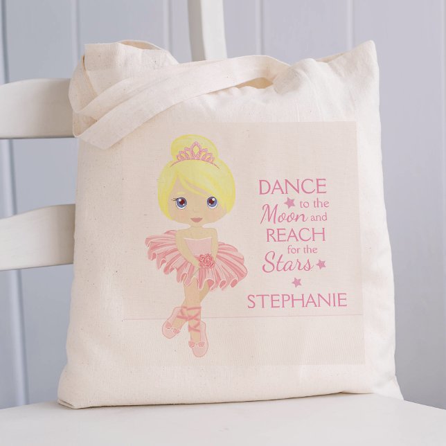 Blonde Ballerina Personalised Tote Bag (Creator Uploaded)