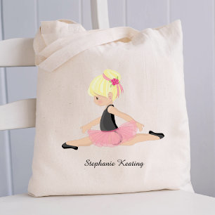 Blonde Ballerina Personalized Tote Bag