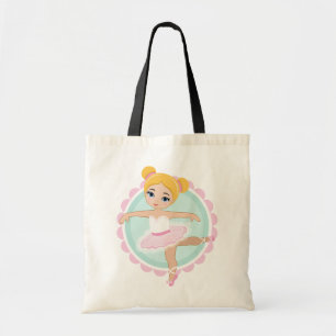 Blonde Ballerina - Pink Ballet Dancer Girl Tote Bag