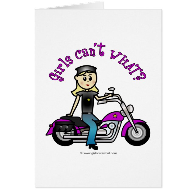 Blonde Biker (Front)