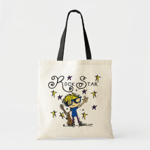 Blonde Boy Rock Star Tote Bag