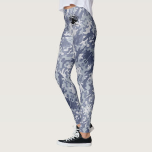 Blonde & Broke - Blue Camouflage Leggings