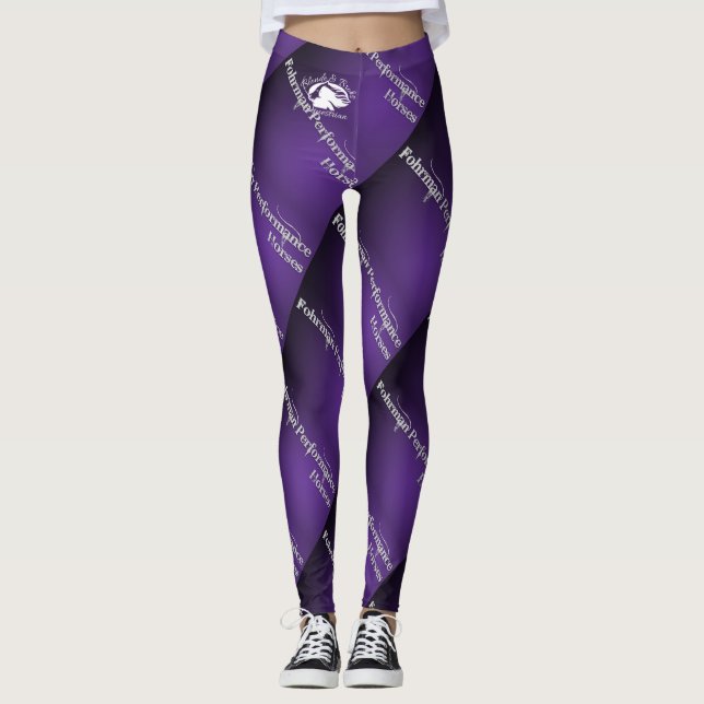 Blonde & Broke - FPH Leggings - White Logo (Front)