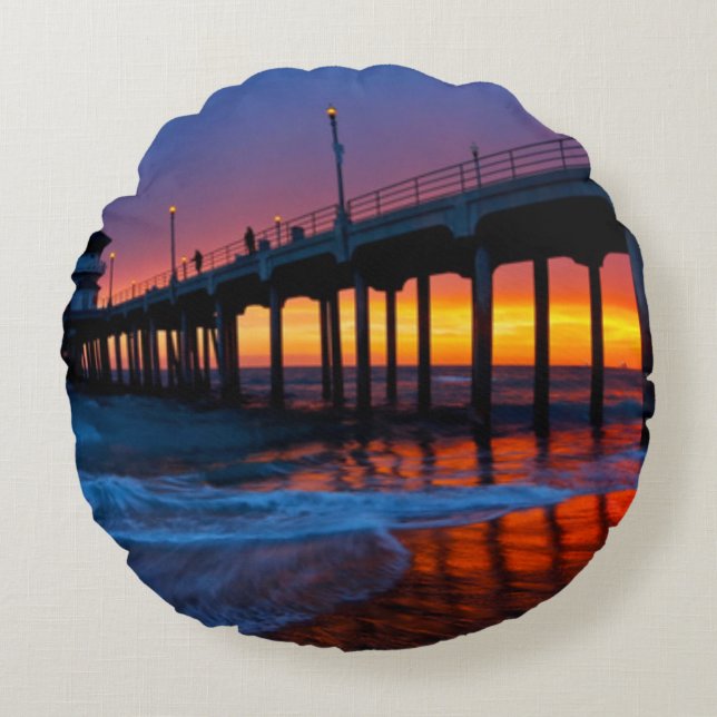 Blonde & Broke - HB Peer Sunset Pillow (Front)