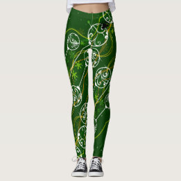 Blonde & Broke - Patterned Leggings - Black Logo