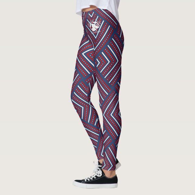Blonde & Broke - Patterned Leggings - White Logo (Left)