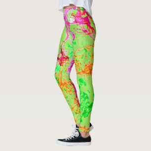 Blonde & Broke - Patterned Leggings - White Logo