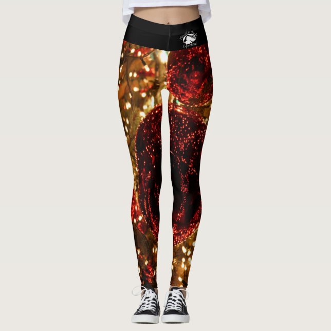 Blonde & Broke - Patterned Leggings - White Logo (Front)