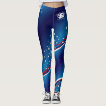 Blonde & Broke - Patterned Leggings - White Logo