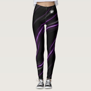 Blonde & Broke - Patterned Leggings - White Logo