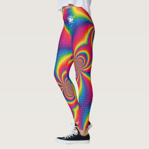 Blonde & Broke - Patterned Leggings - White Logo