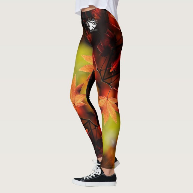 Blonde & Broke - Patterned Leggings - White Logo (Left)