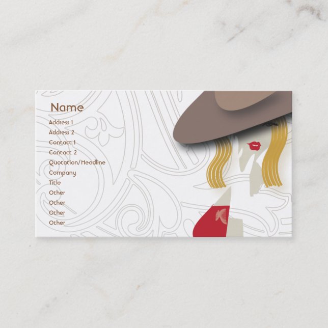 Blonde - Business Business Card (Front)