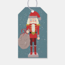 Blonde Christmas Nutcracker Santa Teal