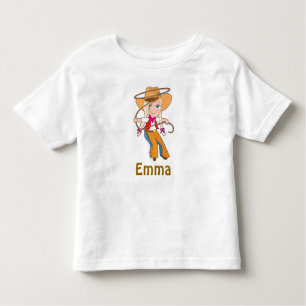 Blonde Cowgirl Shirt with Name