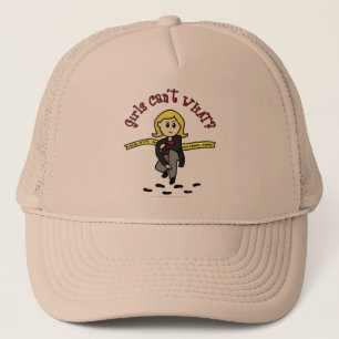 Blonde CSI Girl Trucker Hat