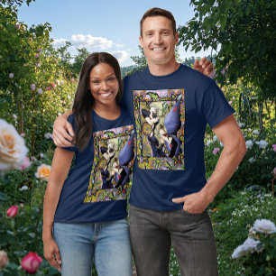Blonde Fairy Floral Purple T-Shirt