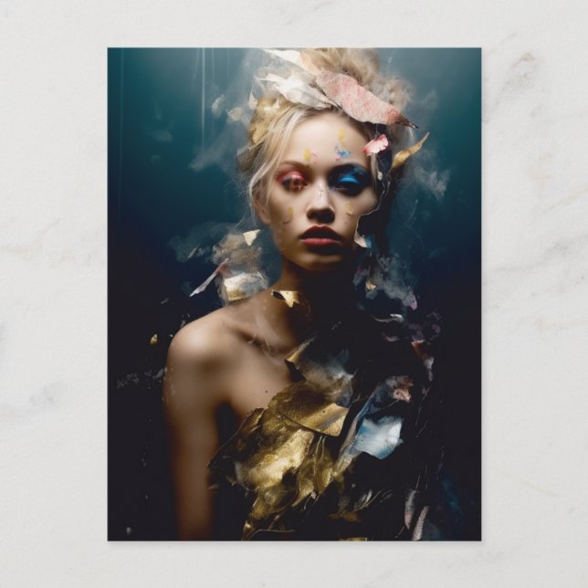 Blonde Fashion Model Photography Postcard (Front)