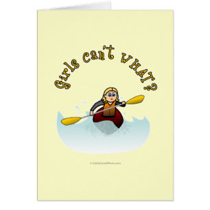 Blonde Female Kayaker