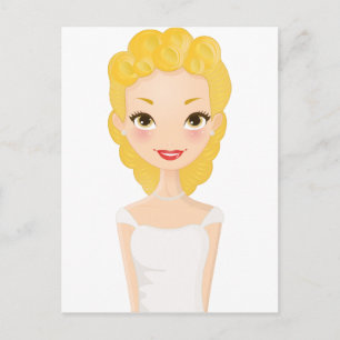 Blonde Girl Postcard