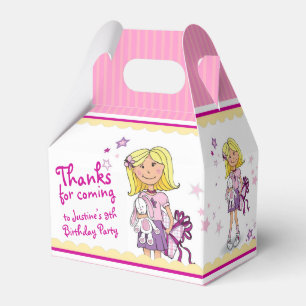 Blonde Girls 9th birthday gift thank you favour bo Box