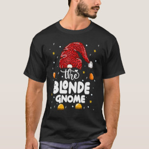 Blonde Gnome Leopard Family Matching Christmas Par T-Shirt